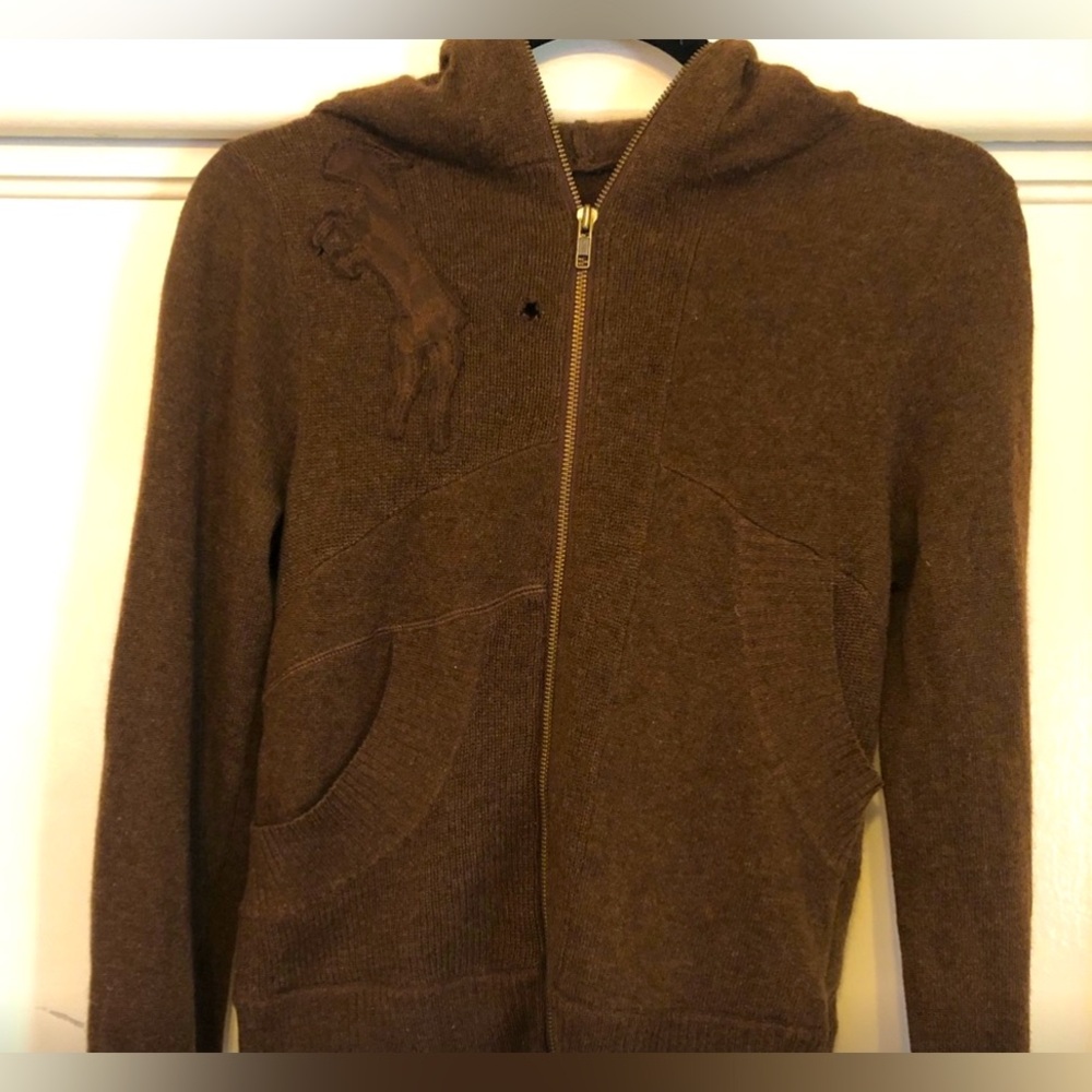 ✨🆕RARE L.A.M.B. Cashmere brown sweater! Sz M!FIRST COLLECTION!❤️💛💚